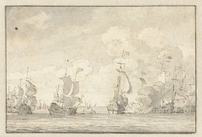 Zeeslag door Willem van de Velde (II)