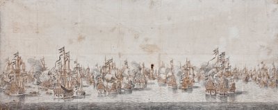 Slag bij Fehmarn, c.1650 door Willem van de Velde