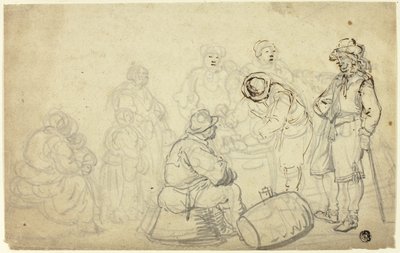 Boeren Scène door Willem van de Velde I