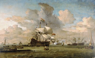Hollandia, 1692 door Willem van de Velde the Younger