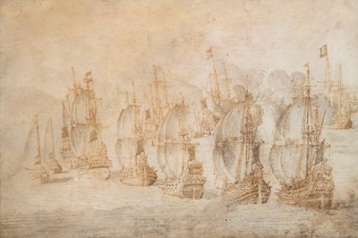 Actie bij Tamanana, 9 september 1645 door Willem van de the Elder Velde
