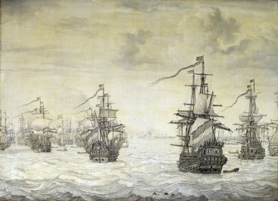 Tweede Engels-Nederlandse Oorlog door Willem van de the Elder Velde