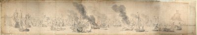 De Slag om de Sont, 29 oktober 1658, c.1658 door Willem van de the Elder Velde