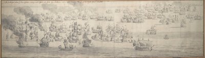 De Slag bij Kijkduin door Willem van de the Elder Velde