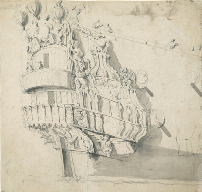 De achtersteven van de 