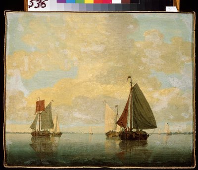 Zeilboten door Willem van de Velde the Younger