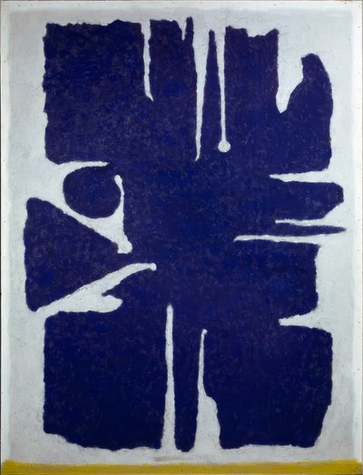 Aru donkerblauw door Willi Baumeister