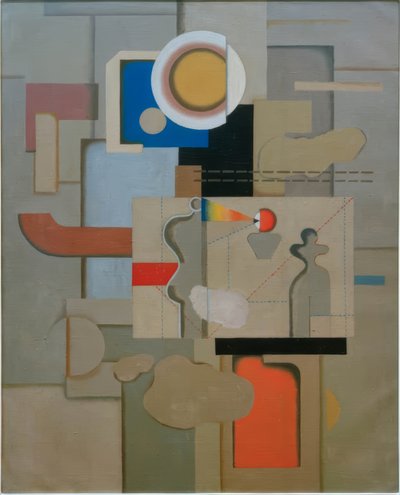 Atelierfoto door Willi Baumeister