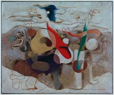 Eidos met landschap door Willi Baumeister