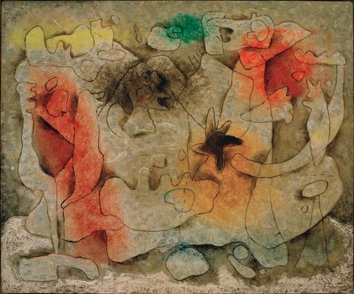 Gesprek V door Willi Baumeister