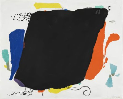 Zwart spook door Willi Baumeister