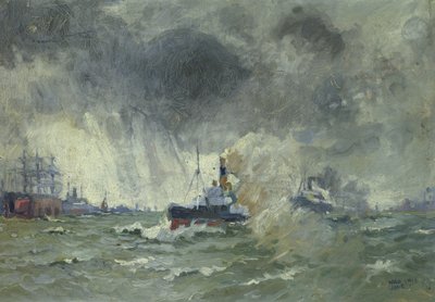 Noorse loodsboot door Willi Otto Max Lange