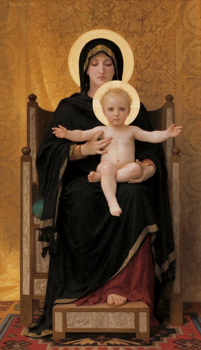 Maagd en Kind door William Adolphe Bouguereau