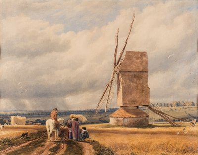 De Oude Molen door William (1789 1862) Turner