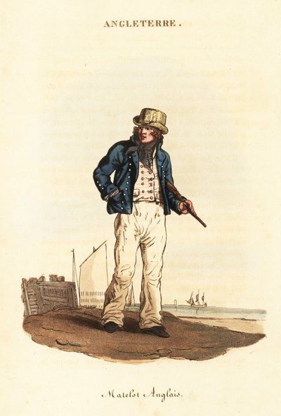 Britse matroos in de marine van Lord Nelson door William (after) Alexander