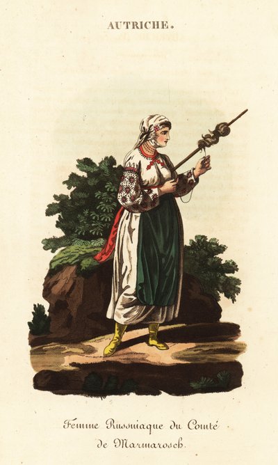 Russische lijfeigene vrouw, Koninkrijk Hongarije door William (after) Alexander