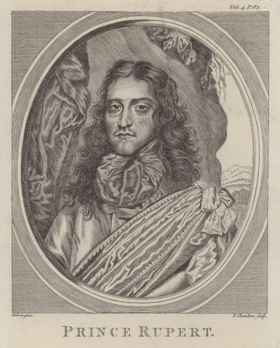 Prins Rupert van de Rijn, Duitse soldaat die vocht aan de royalistische kant in de Engelse Burgeroorlog door William (after) Dobson