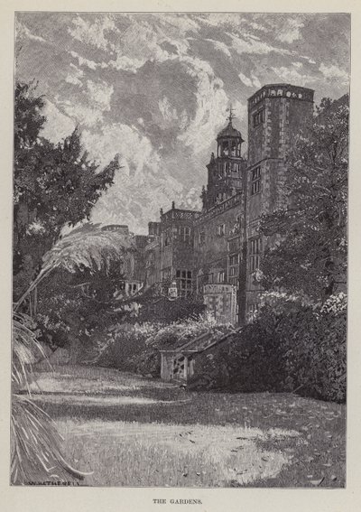Hatfield House, De Tuinen door William (after) Hatherell