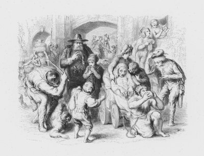 Shakespeare, De Hele Wereld is een Podium door William (after) Mulready