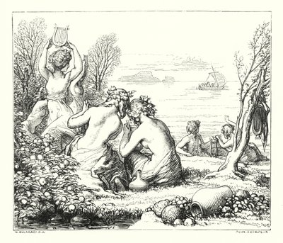 De Zeemeerminnen door William (after) Mulready
