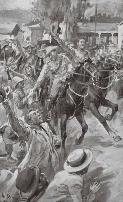 De bevrijding van Ladysmith door William (after) Rainey