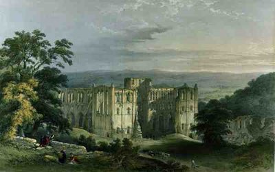 Rievaulx Abbey in de Rye Valley, uit 