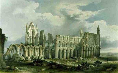 Whitby Abbey vanuit het zuidwesten, uit 