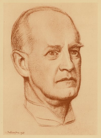Portret van John Galsworthy door William (after) Rothenstein