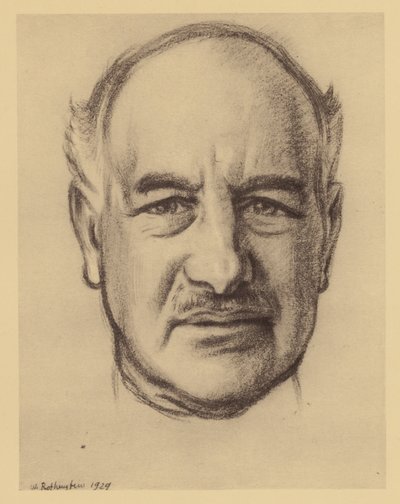 Portret van Rt Hon Lord Melchett van Landford door William (after) Rothenstein