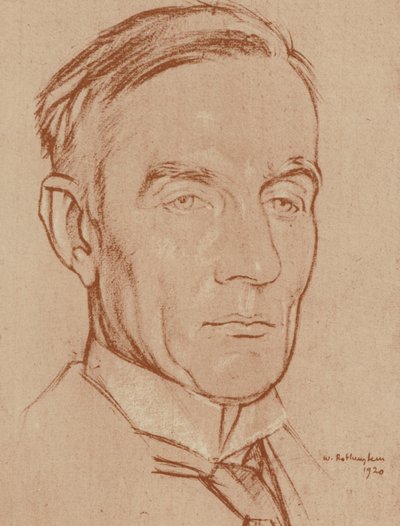 De Rt Hon H A L Fisher door William (after) Rothenstein