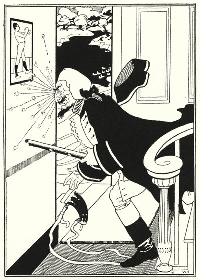Illustratie voor de Avonturen van Baron Munchausen door William (after) Strang