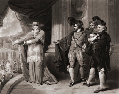 Francisco Jimenez de Cisneros antwoordt de edelen door William (after) Ward