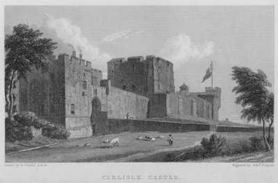 Carlisle Kasteel (gravure) door William (after) Westall