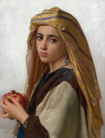 Meisje met een Granaatappel door William Adolphe Bouguereau