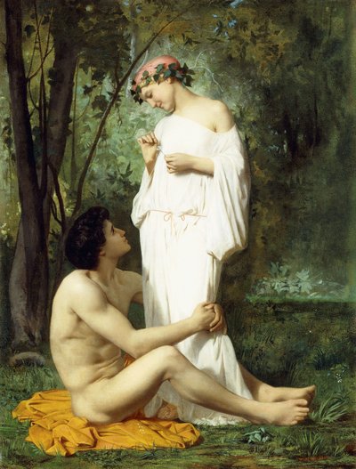 Idylle door William Adolphe Bouguereau