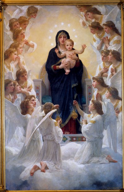 La Vierge aux Angels door William Adolphe Bouguereau