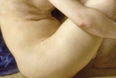 Zittend Naakt, 1884 door William Adolphe Bouguereau