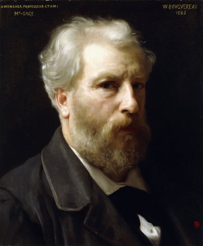 Zelfportret, 1886 door William Adolphe Bouguereau