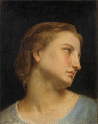 Studie van een Vrouwenhoofd door William Adolphe Bouguereau