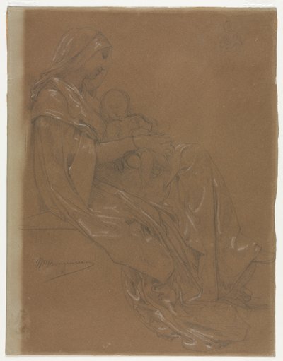 De Maagd en het Kind, tweede helft 19e eeuw door William Adolphe Bouguereau
