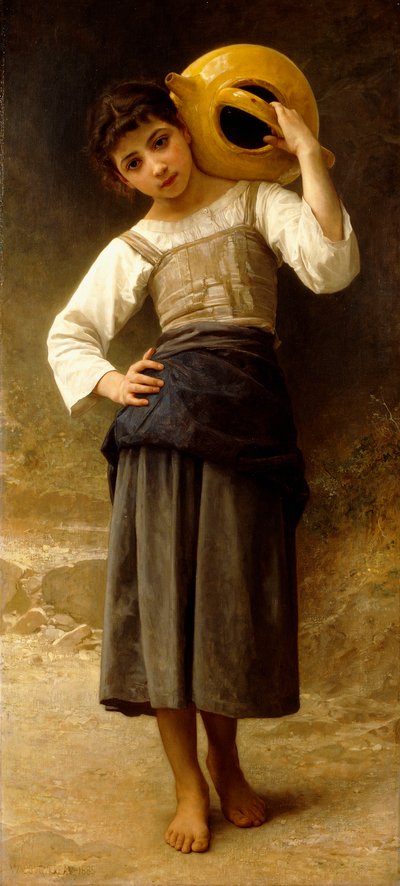 Het watermeisje door William Adolphe Bouguereau
