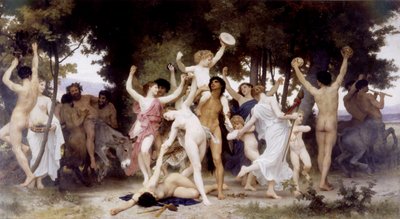 De jeugd van Bacchus door William Adolphe Bouguereau