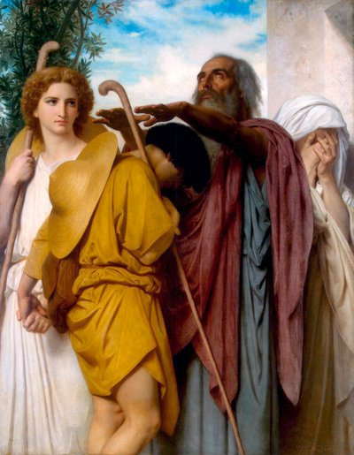 Tobias Zegt Vaarwel Tegen Zijn Vader door William Adolphe Bouguereau