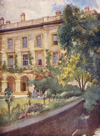 Magdalen College Nieuwe Gebouwen grenzend aan Magdalen bossen door William Ainsworth Wildman