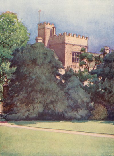 Wadham College vanuit de tuinen van Trinity College door William Ainsworth Wildman