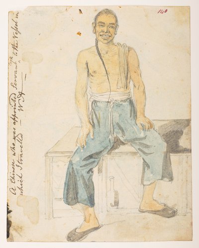 Een Chinees die werd aangesteld als kok op het schip waarmee ik reisde door William Alexander