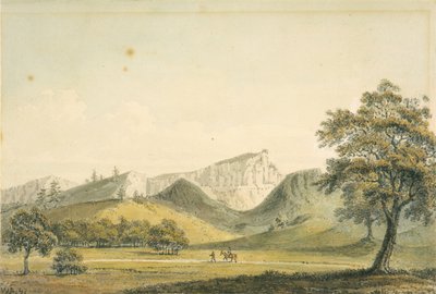 Een opmerkelijke berg bij de rivier van Monterrey door William Alexander