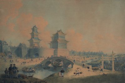 Peking Stad, Ping Tze Muen, Een van de westelijke poorten van Peking door William Alexander