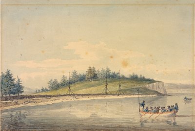 Opmerkelijke ondersteunde palen, in Port Townsend, Golf van Georgië door William Alexander