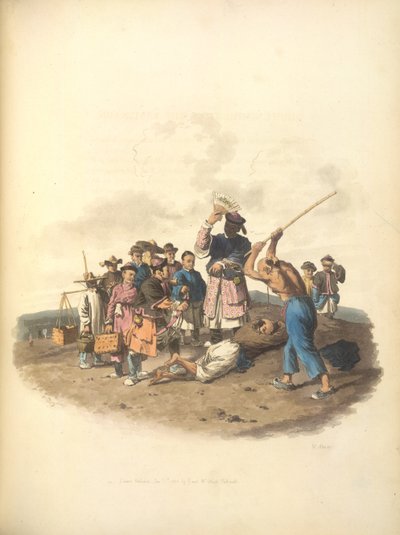 De straf van de Bastinado door William Alexander